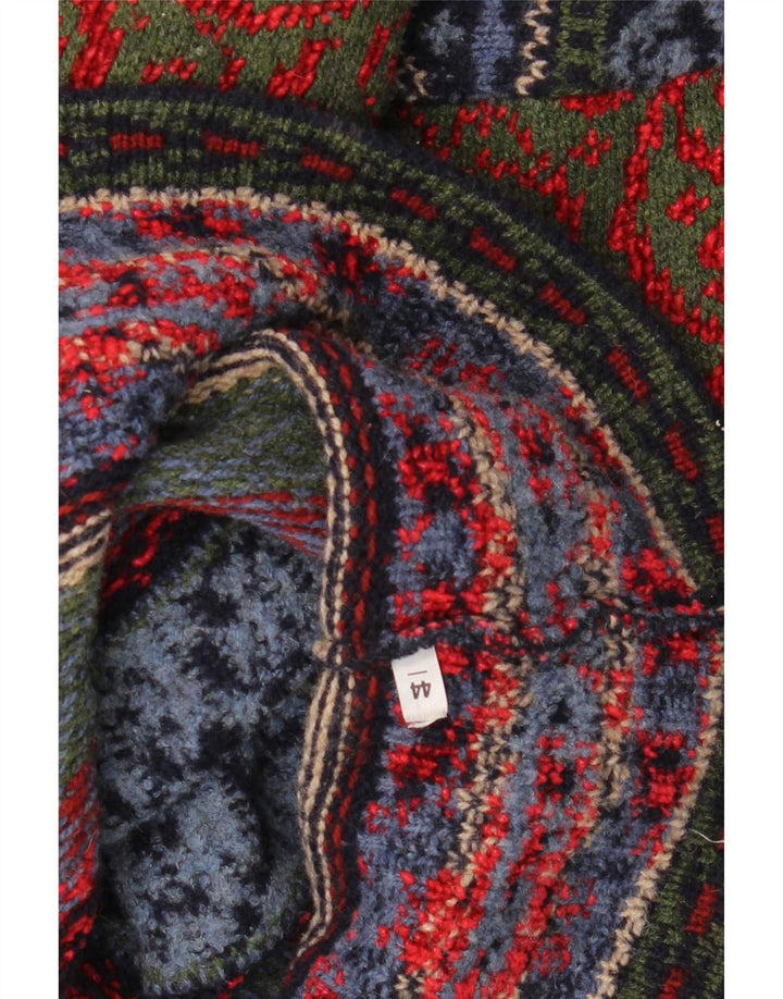 Suéter vintage masculino com gola redonda IT 44 médio multicolorido Fair Isle