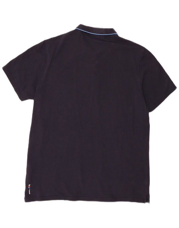 Camisa polo masculina Puma BMW Motorsport grande algodão azul marinho