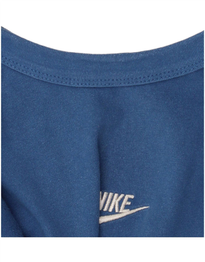 Camiseta masculina Nike Loose Fit Top pequeno algodão azul