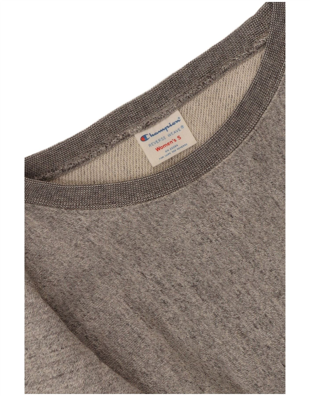 Champion moletom feminino jumper UK 10 pequeno cinza colorblock