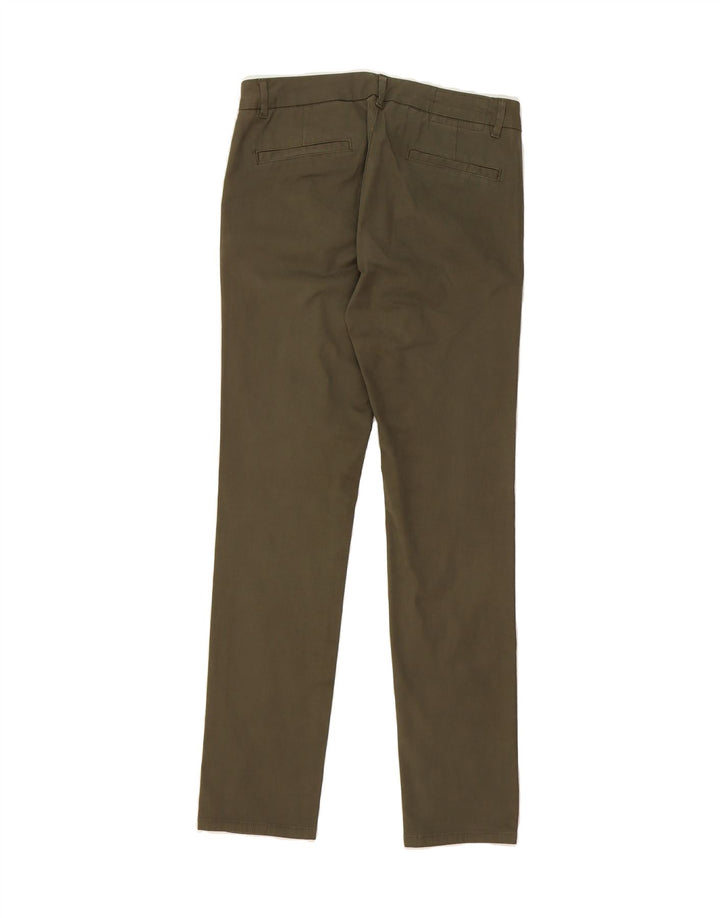 SUN68 Womens Slim Chino Trousers W27 L30 Khaki Cotton Vintage Sun68 and Second-Hand Sun68 from Messina Hembry 
