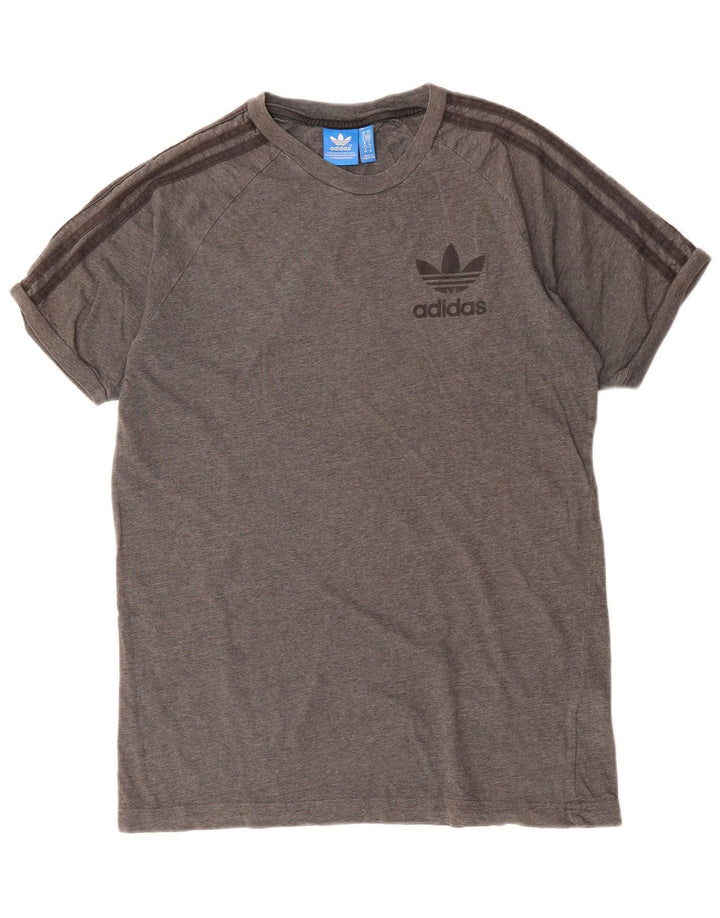 Camiseta masculina ADIDAS Top cinza médio algodão