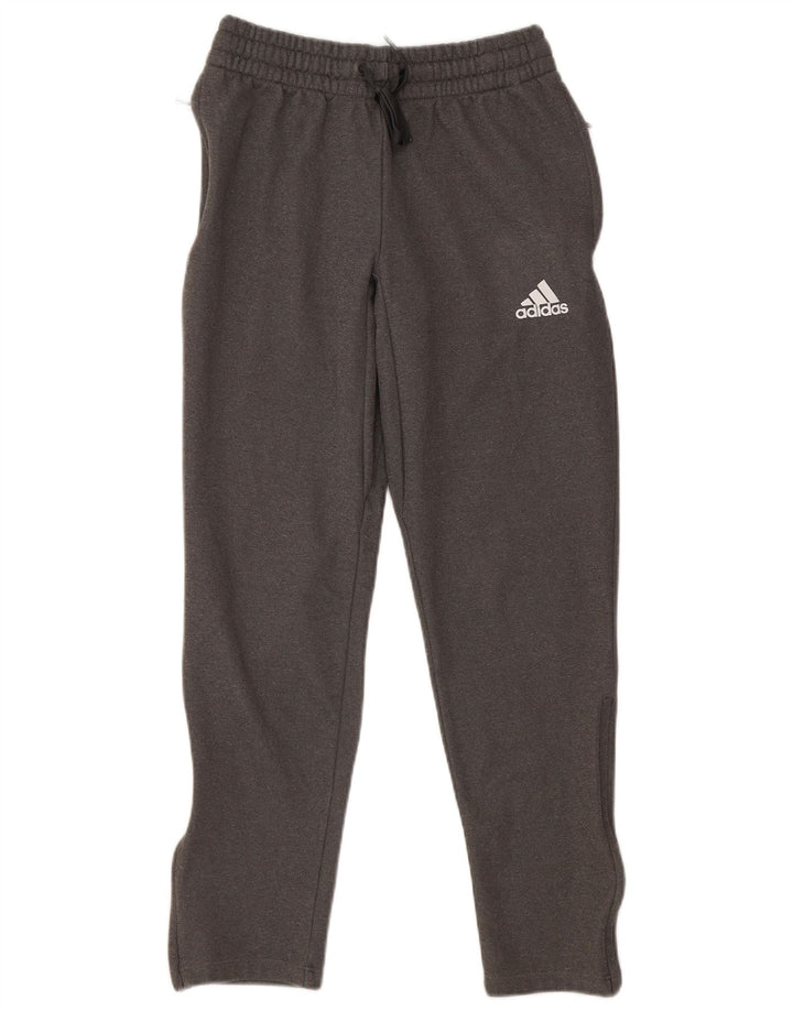 Adidas Mens Calças de treino Joggers Pequeno Poliéster Cinza