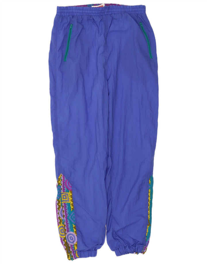 J Jeantex Mens Loose Fit Full Tracksuit Poliamida Geométrica Azul Médio