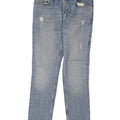 Reiss Jeans masculino desgastado slim W32 L30 algodão azul
