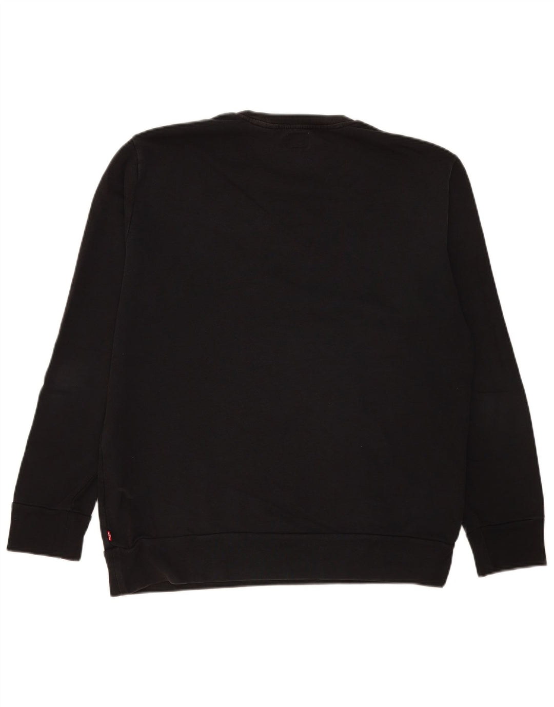 Levi's moletom gráfico masculino jumper grande algodão preto