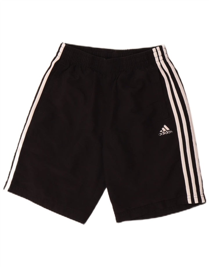 Shorts esportivos masculinos ADIDAS 13-14 anos preto poliéster