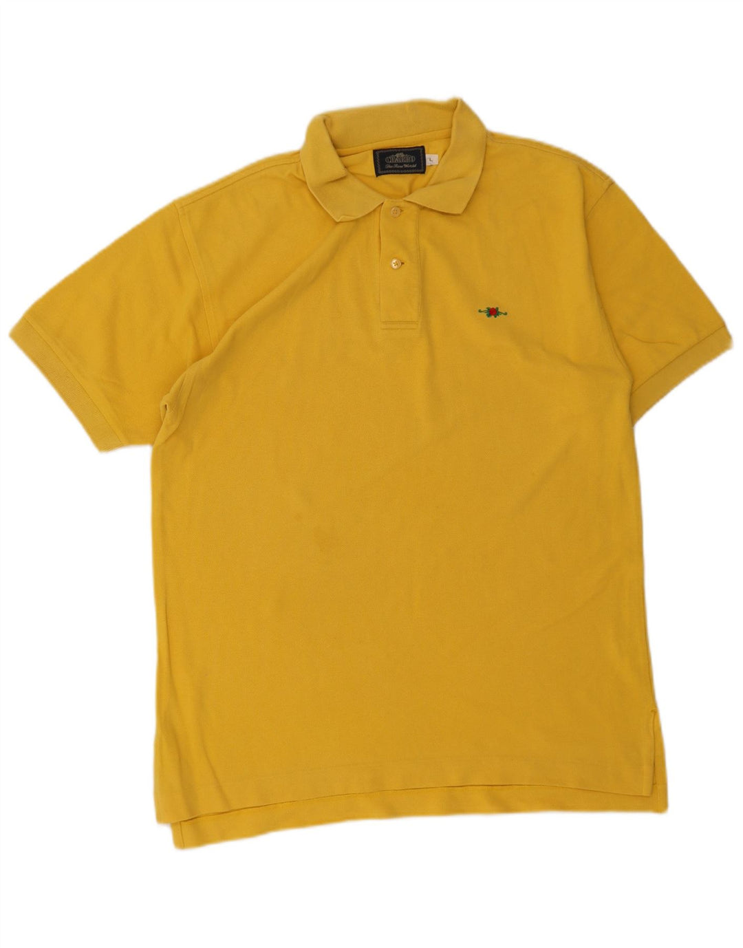 Camisa polo masculina Charro grande algodão amarelo
