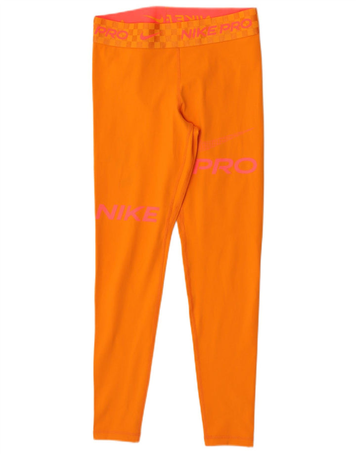 Leggings Nike Dri Fit Graphic UK 12 Médio Laranja Poliéster