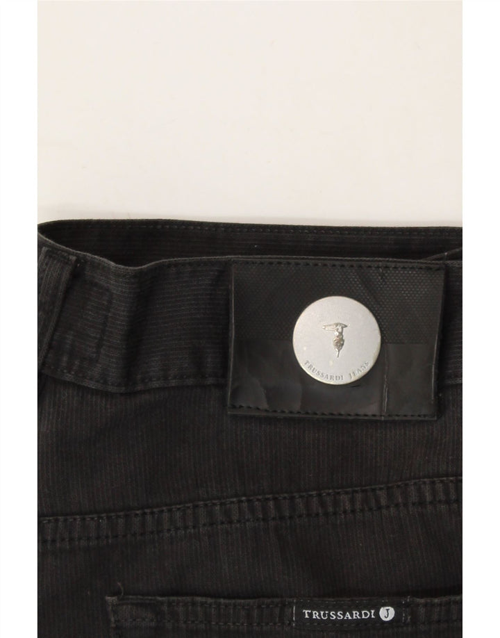 TRUSSARDI Mens Straight Casual Trousers  W36 L26 Grey Cotton Vintage Trussardi and Second-Hand Trussardi from Messina Hembry 