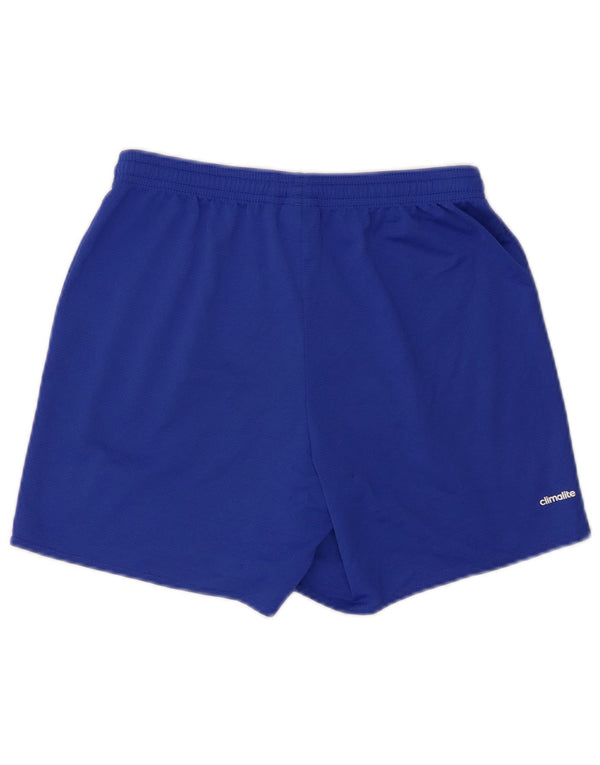 Adidas Womens Climalite Sport Shorts UK 10 Pequeno Azul Poliéster