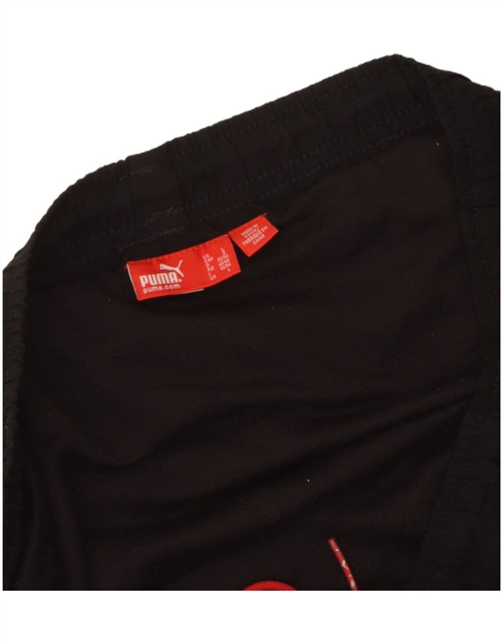 Shorts esportivos masculinos Puma grandes pretos