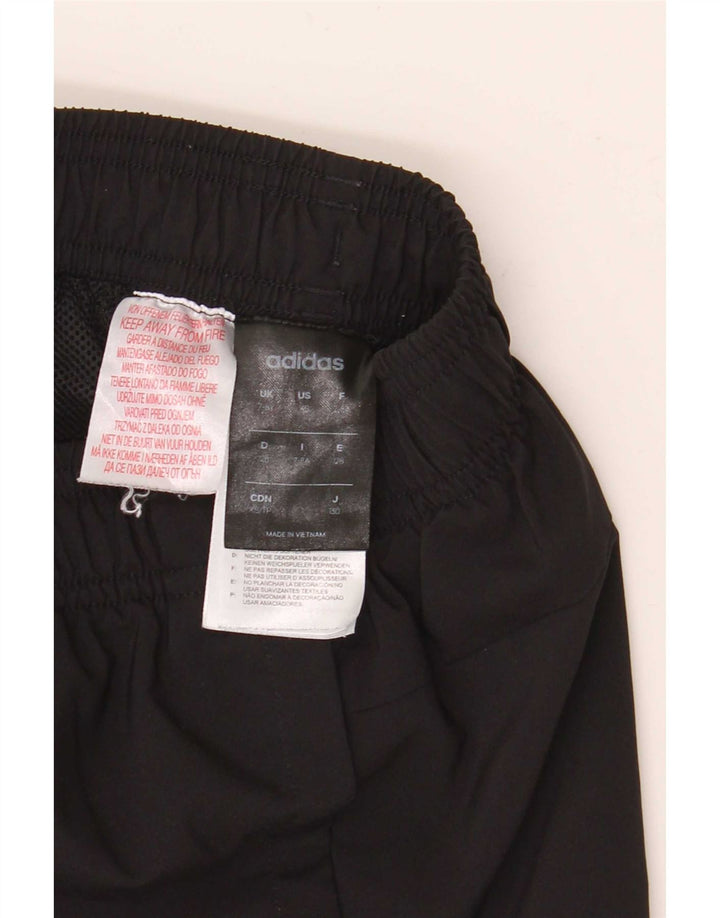 Adidas meninos calças de treino joggers 7-8 anos preto poliéster