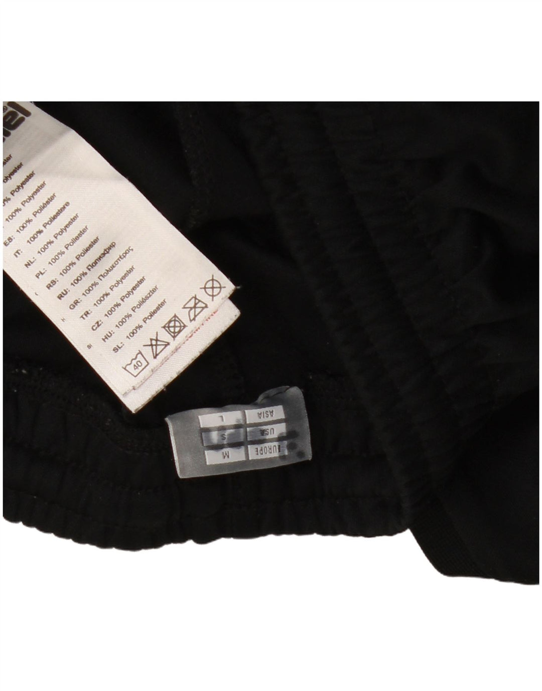 Calça de treino masculina HUMMEL de poliéster preto pequeno