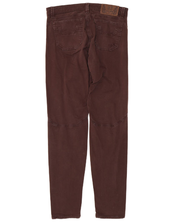 9.2 by Carlo Chionna Calça masculina skinny casual W32 L33 algodão borgonha