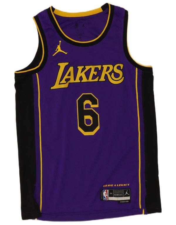Jordan Mens Los Angeles Lakers Graphic Vest Top Médio Roxo Esportes