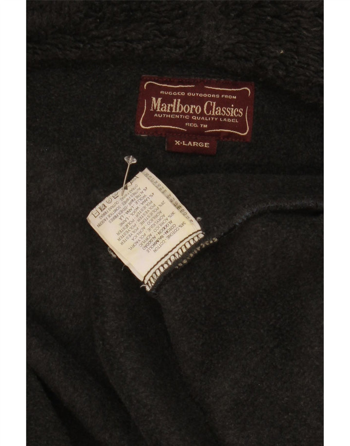 Jaqueta bomber masculina com capuz Marlboro Classics UK 42 XL xadrez multicolorido