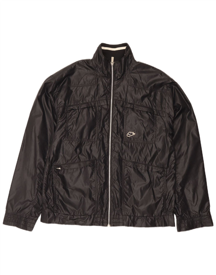 Nike Mens Treino Top Jaqueta Grande Nylon Preto