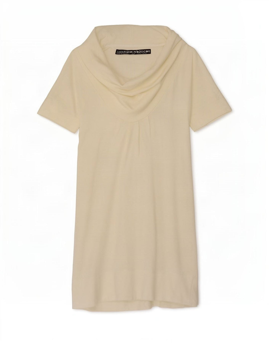 Zara Vestido Shift Feminino UK 14 Grande Off White