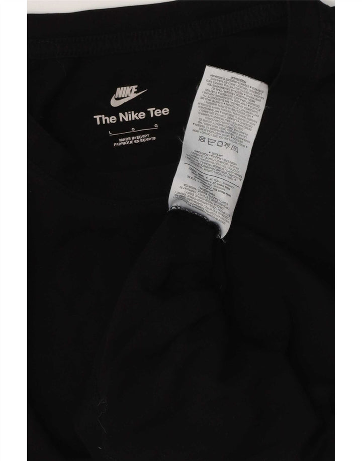 Camiseta masculina Nike grande algodão preto