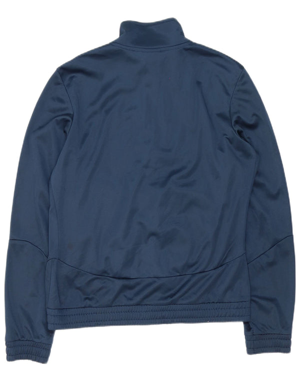 Diadora Womens Tracksuit Top Jacket UK 14 Grande Azul Marinho Listrado Esportes