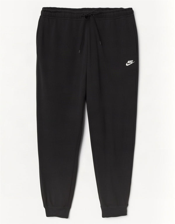 Nike Womens Crop Tracksuit Calças Joggers UK 22 3XL Algodão Preto