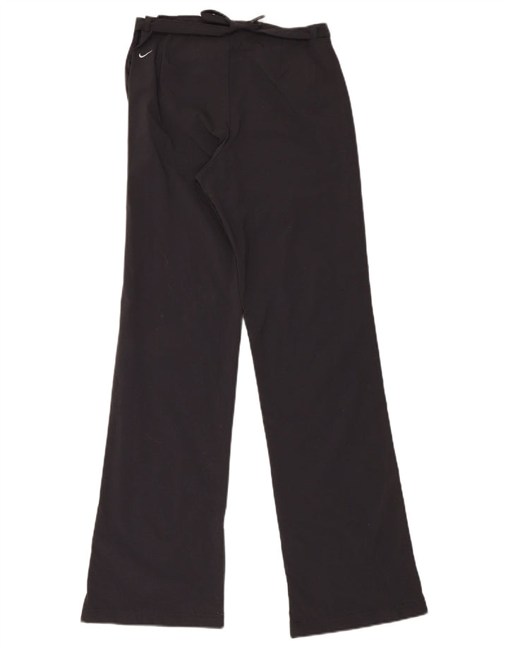 Calça de treino feminina Nike UK 8/10 pequena preta nylon