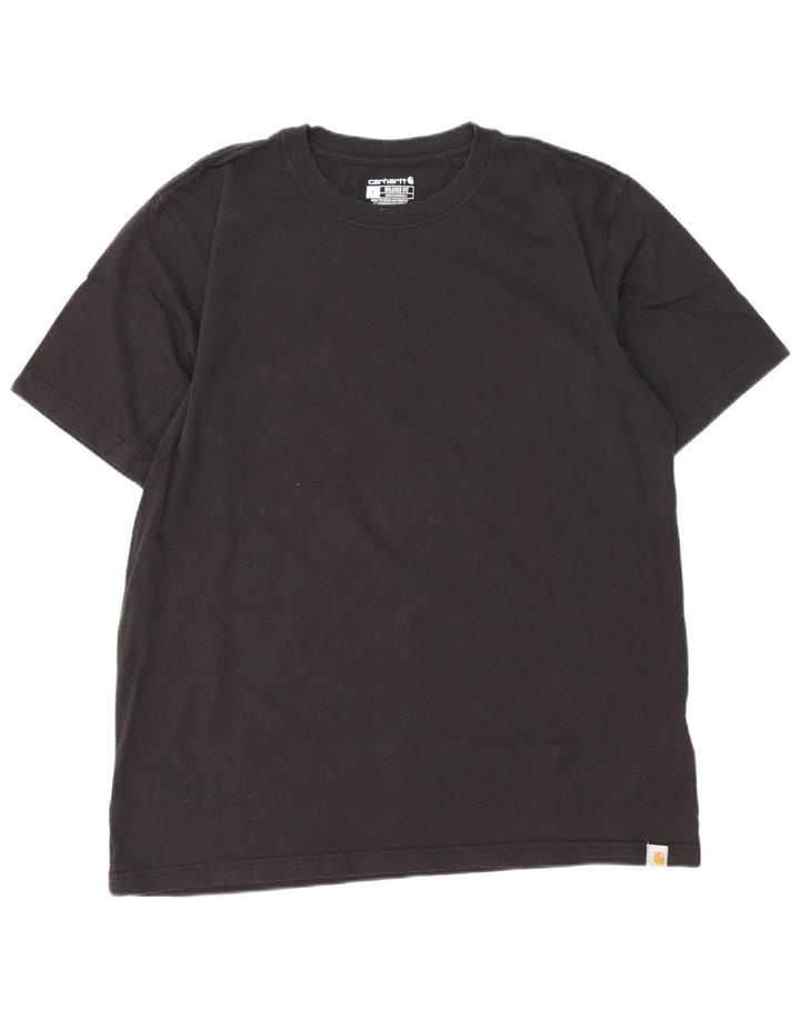 Camiseta masculina CARHARTT com ajuste relaxado, grande algodão preto