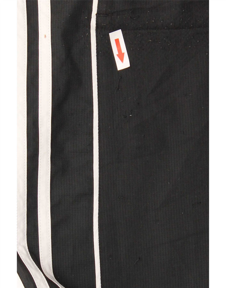 Calça de treino masculina Adidas Joggers médio preto colorblock poliéster