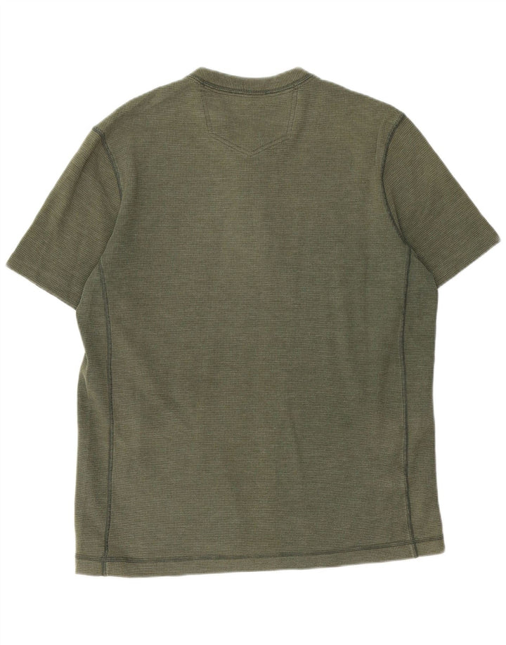 Camiseta masculina EDDIE BAUER de algodão verde médio