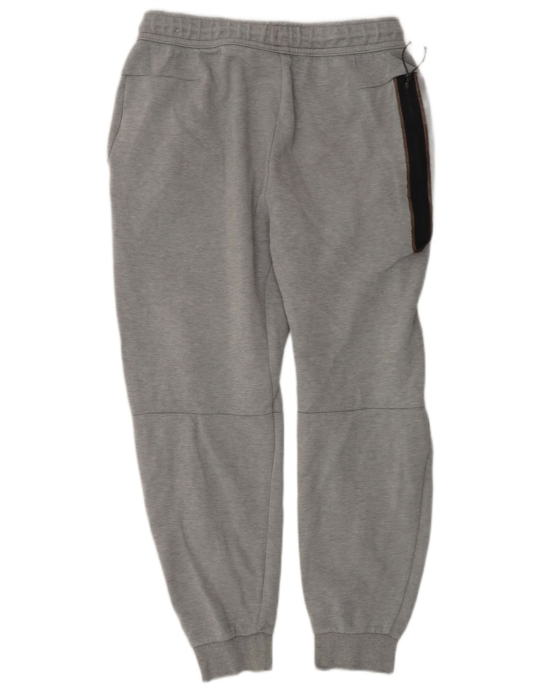 Calça de treino masculina Nike Joggers cinza médio algodão colorblock