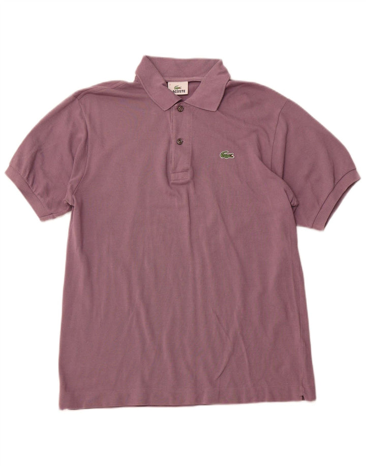 Camisa polo masculina LACOSTE tamanho 3 pequeno algodão roxo