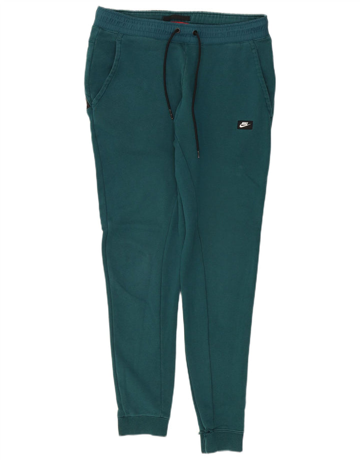 Calça de treino masculina Nike joggers algodão verde médio