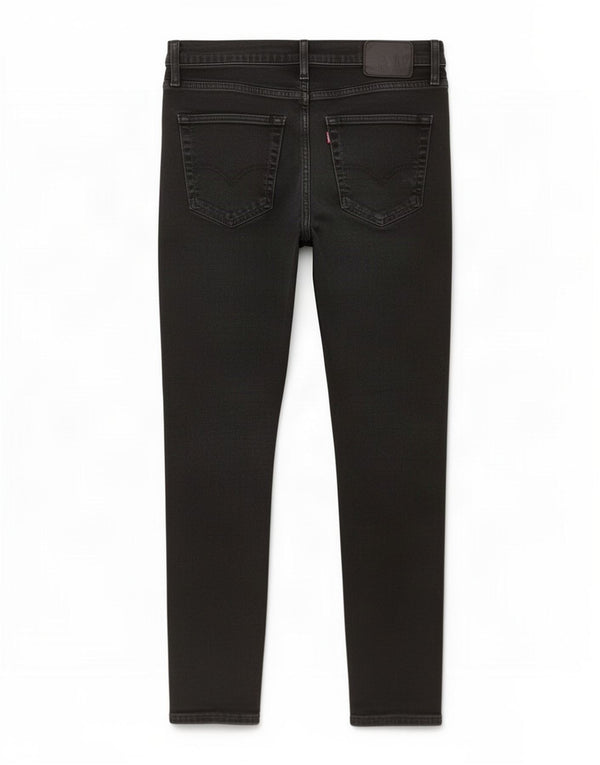 Jeans femininos Levi's Slim W32 L27 algodão preto