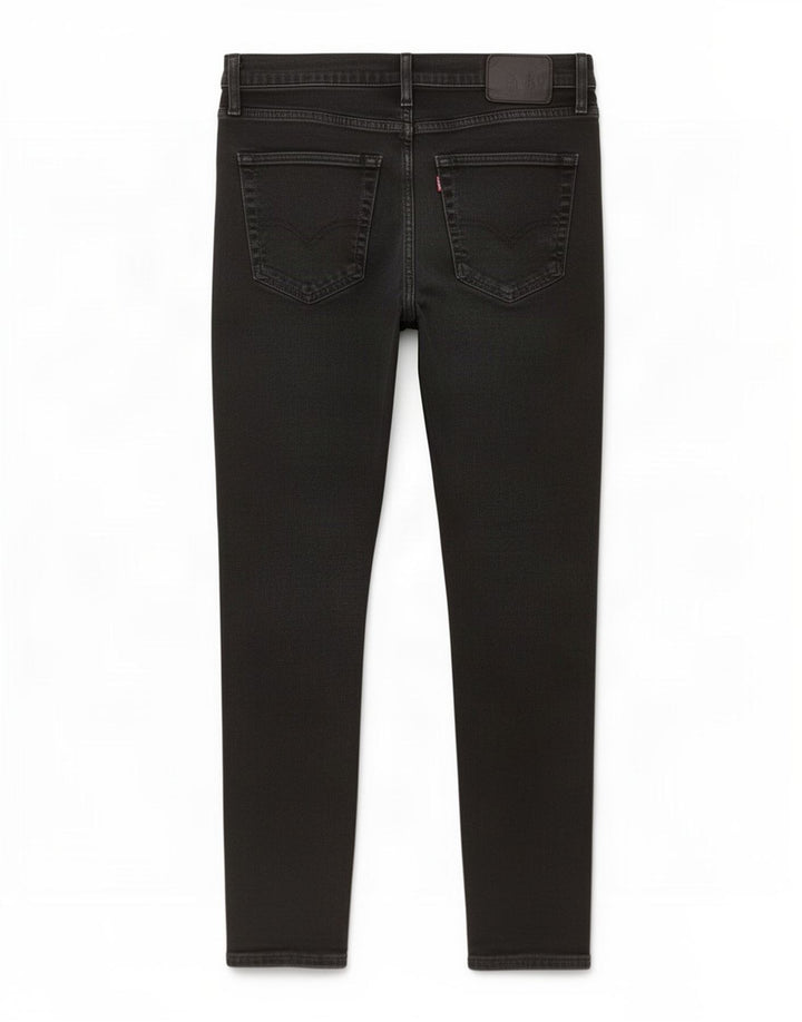 Jeans femininos Levi's Slim W32 L27 algodão preto