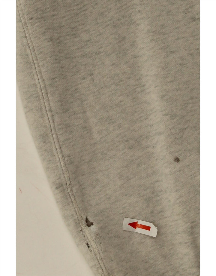 Jumper com capuz gráfico masculino Nike médio cinza algodão