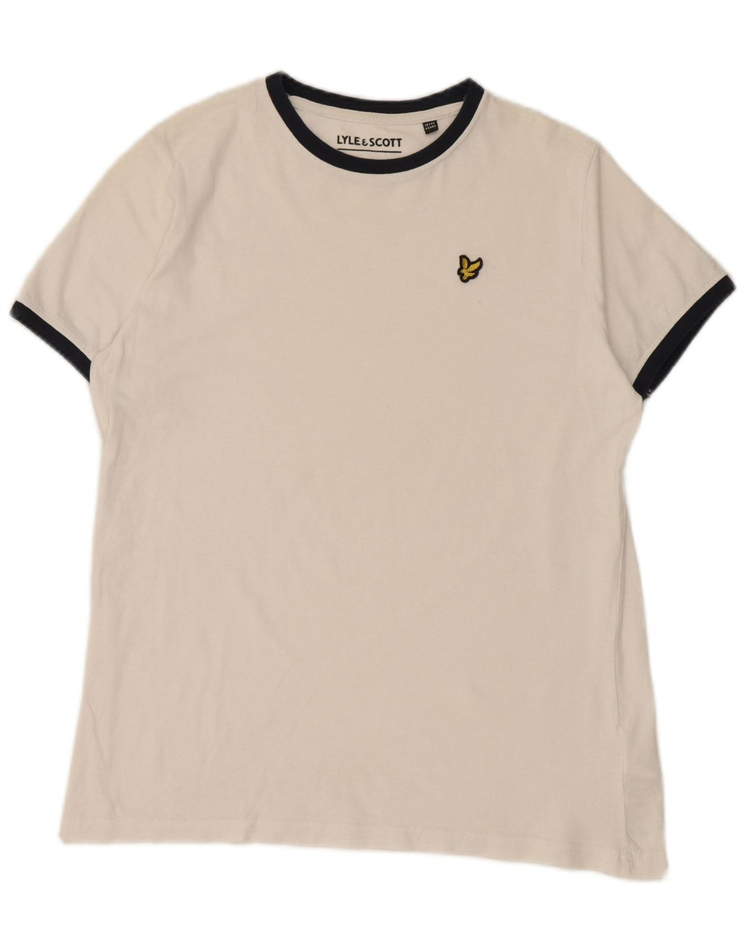 Camiseta masculina LYLE & SCOTT 12-13 anos algodão branco