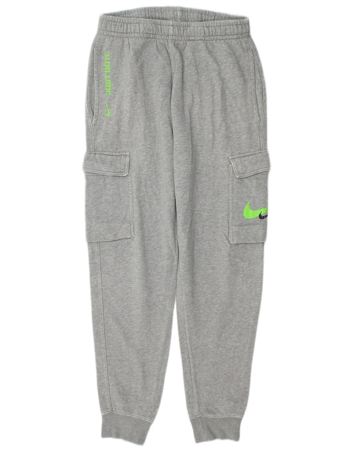 Calça esportiva masculina Nike Graphic Cargo joggers pequena cinza manchada