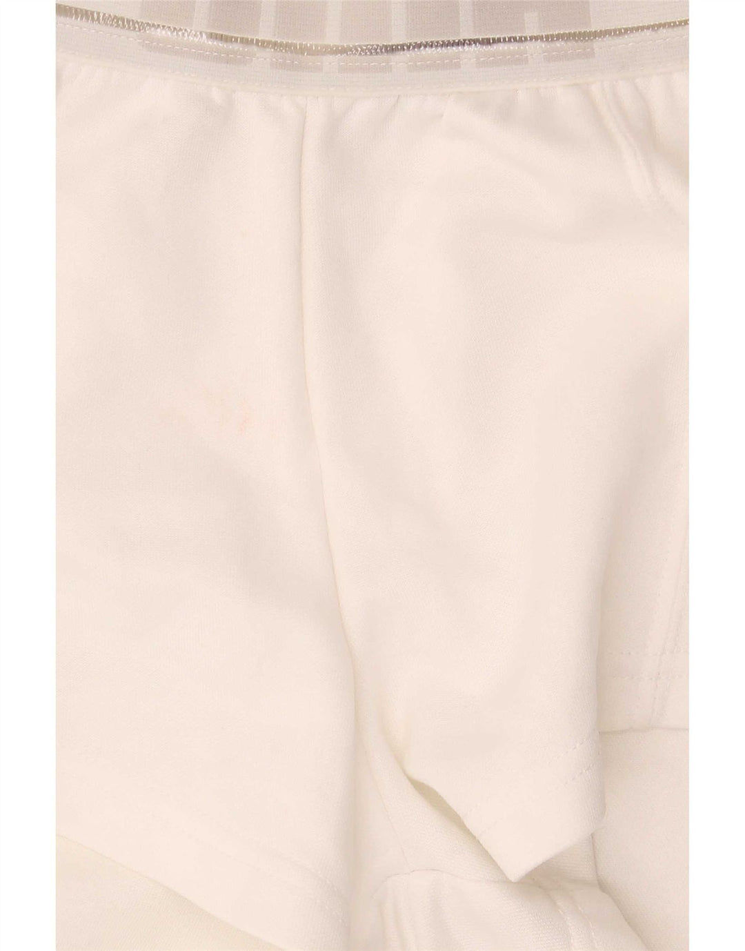 Shorts esportivos gráficos femininos Puma UK 8 pequeno poliéster branco