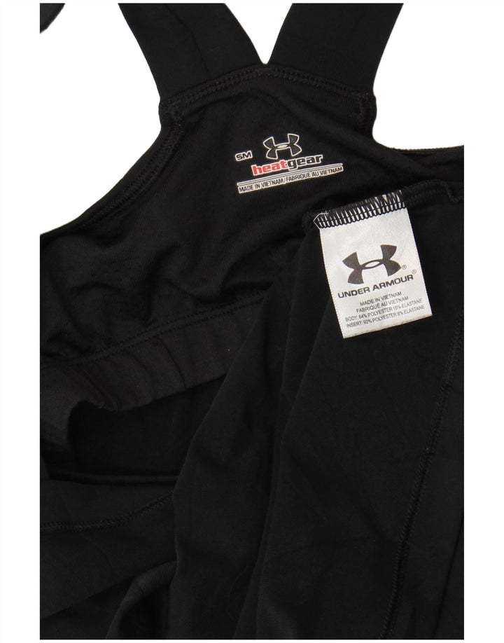Under Armour Womens Heat Gear Vest Top UK 8 Pequeno Poliéster Preto