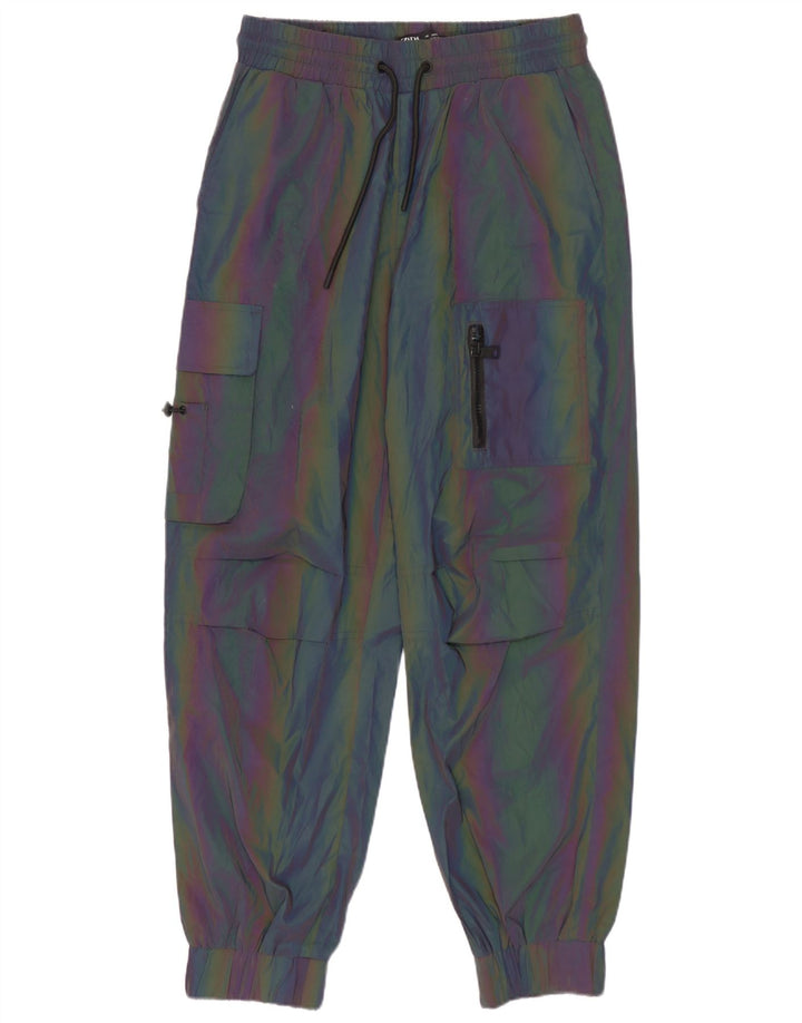 Calça esportiva masculina Zara Cargo Joggers pequeno bloco colorido multicolorido