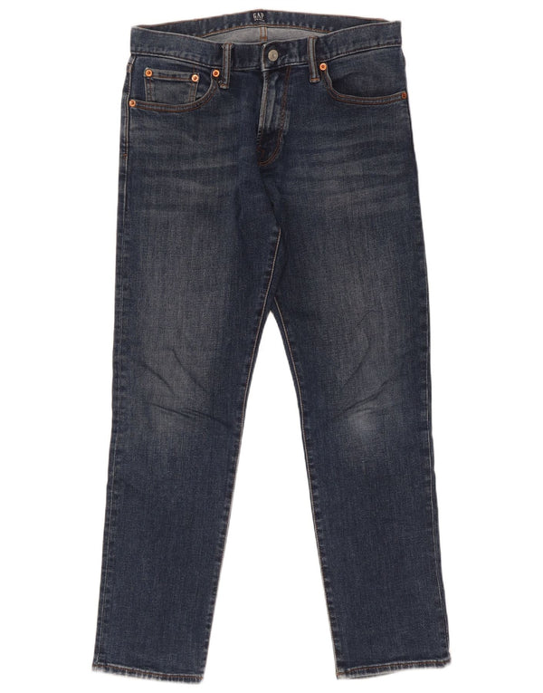 Gap Mens Slim Jeans W30 L30 Azul Marinho Algodão