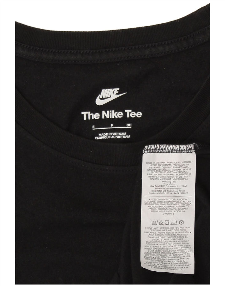Camiseta masculina Nike Top pequeno algodão preto