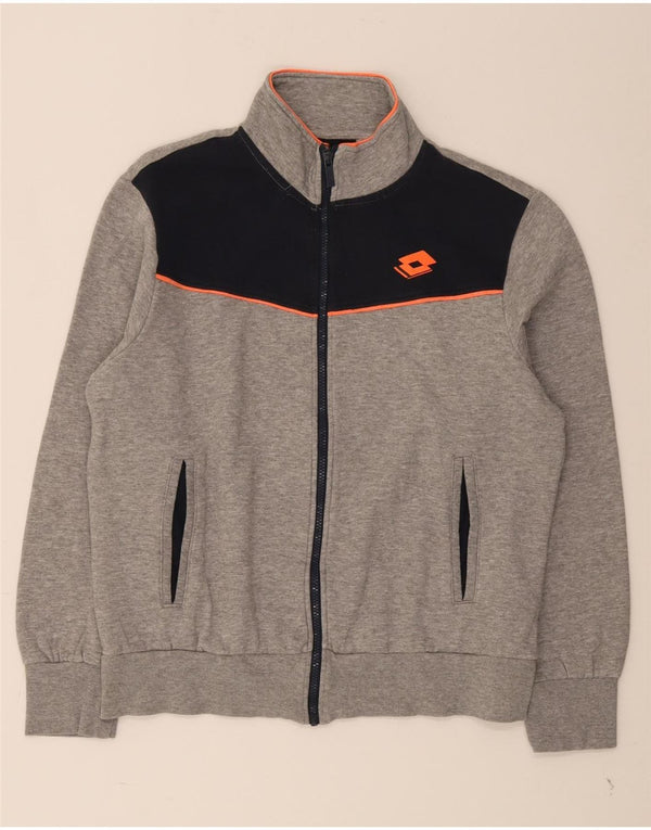 Lotto Mens Treino Top Jaqueta Grande Algodão Colourblock Cinza