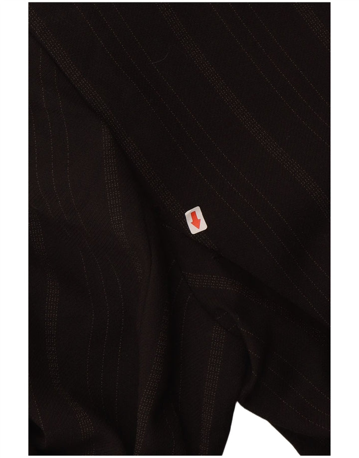 Jaqueta Blazer Feminina Sportstaff Longline 1 Botão Reino Unido 10 Pequena Listrada Marrom