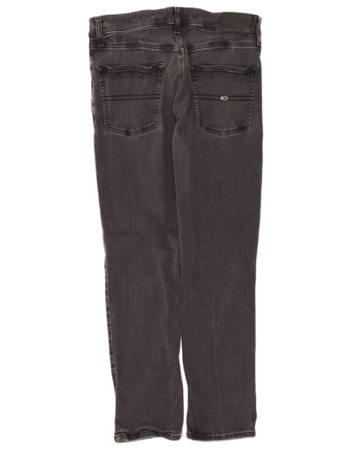 Tommy Hilfiger Masculino Scanton Slim Slim Jeans W32 L30 Cinza Algodão