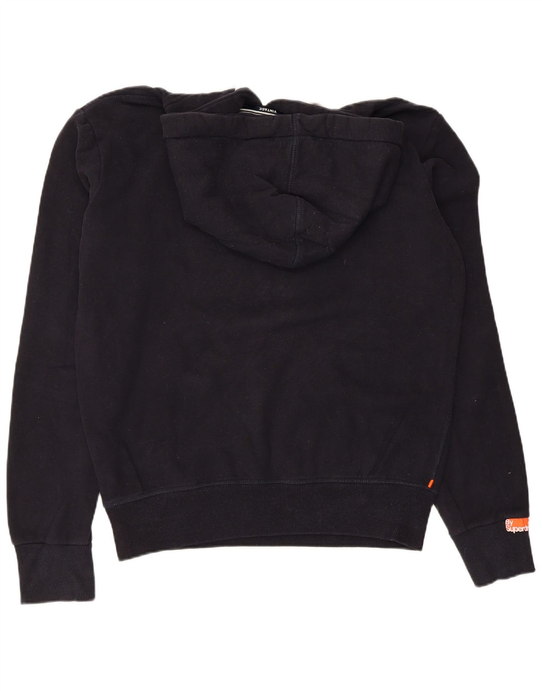 SUPERDRY moletom com capuz gráfico masculino médio algodão preto
