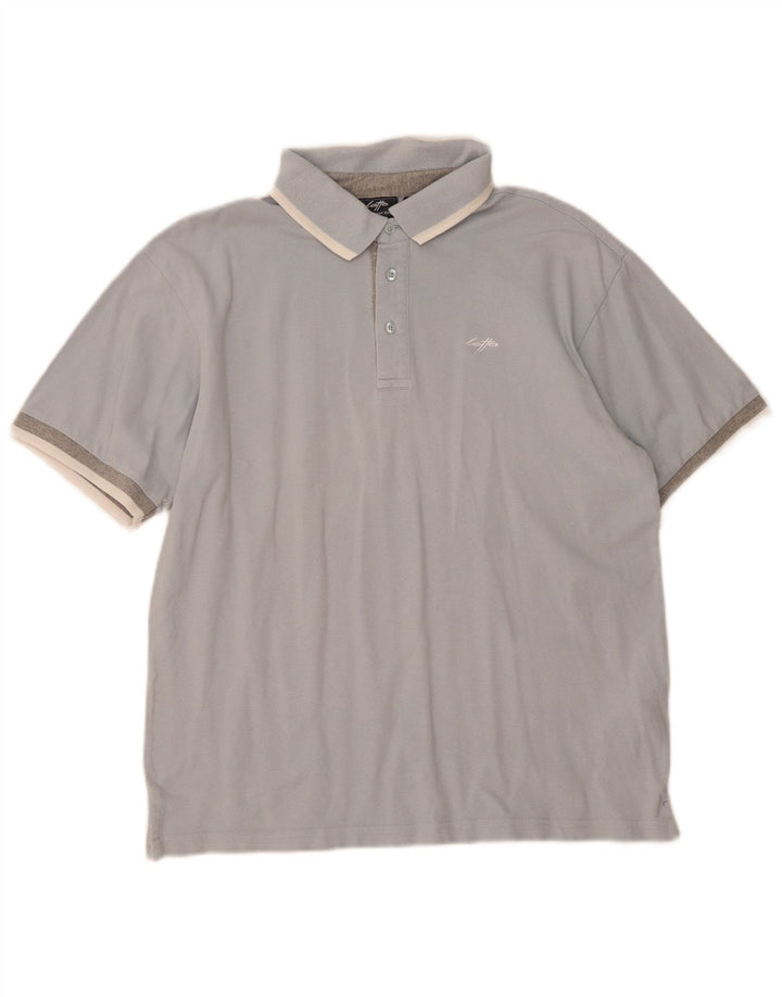 Camisa polo masculina LOTTO XL algodão azul