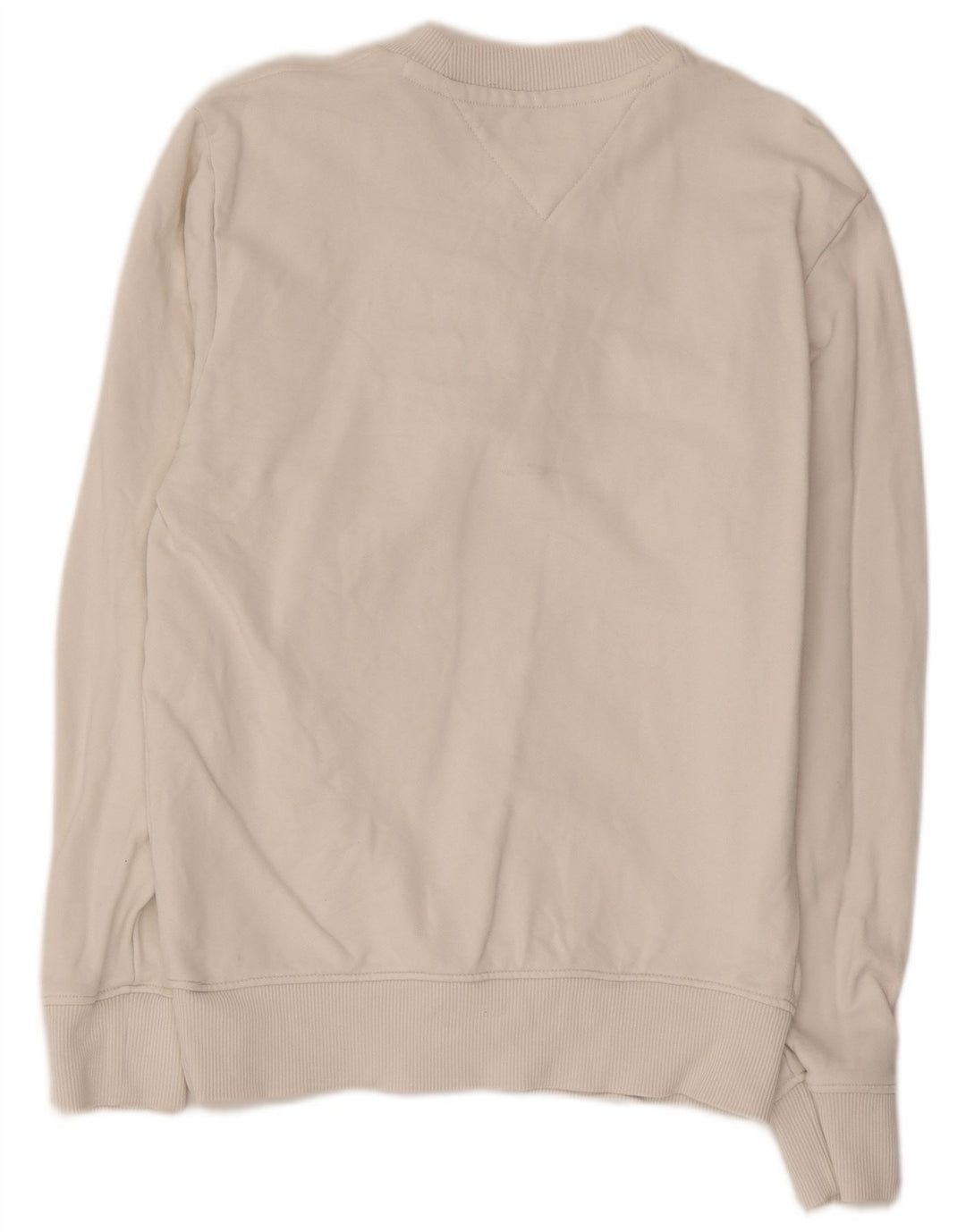 Suéter gráfico feminino TOMMY HILFIGER Reino Unido 6 XS algodão branco