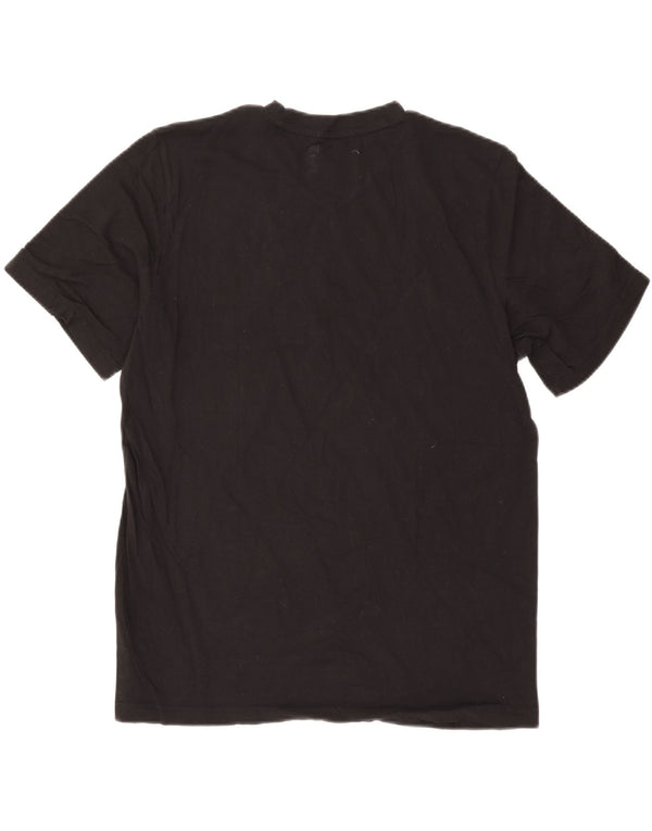 Adidas Mens Camiseta Top Grande Algodão Preto